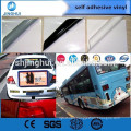 Transparent Self Adhesive 3d carbon fiber vinyl for Mass transit advertising on buses and trains